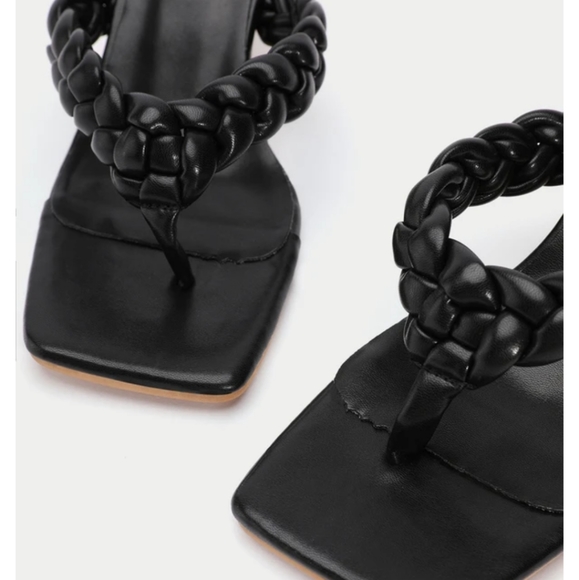 💋3 for $20💋 Braided Strap Square Toe Sandals - Picture 6 of 10